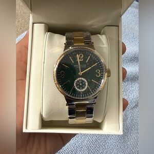 Anne Klein 12/2341W Women's 38mm Green MOP Dial Two Tone S/Steel Watch